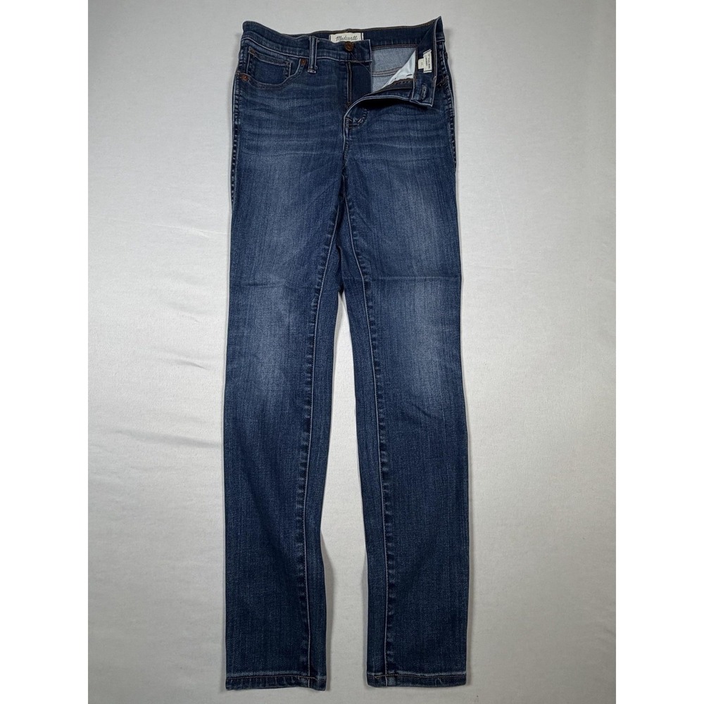 Madewell Jeans Womens 25 Blue 10 Inch High Rise Skinny Stretch Denim Medium Wash